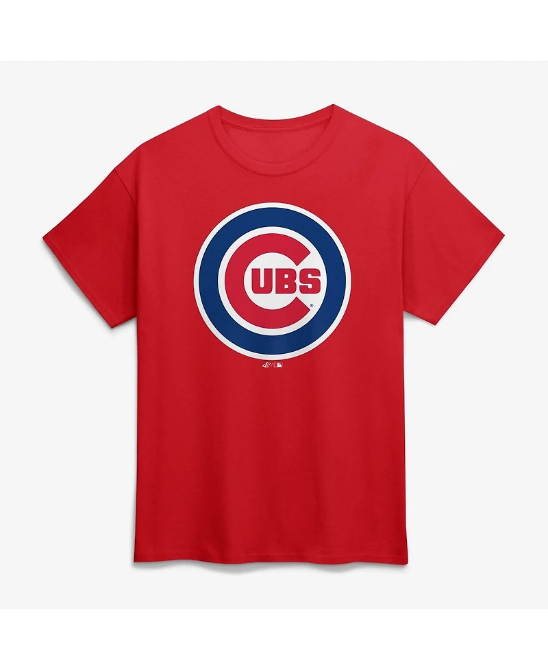 Logo Athletic Men's Red Chicago Cubs T-Shirt
