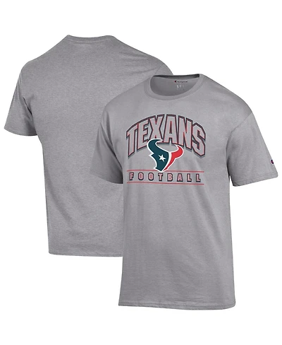 Champion Men's Heather Gray Houston Texans Football T-Shirt