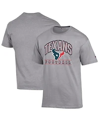 Champion Men's Heather Gray Houston Texans Football T-Shirt