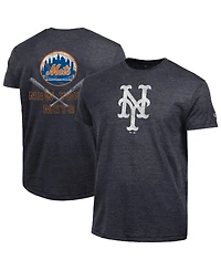 Champion Men's Black New York Mets Tri-Blend T-Shirt