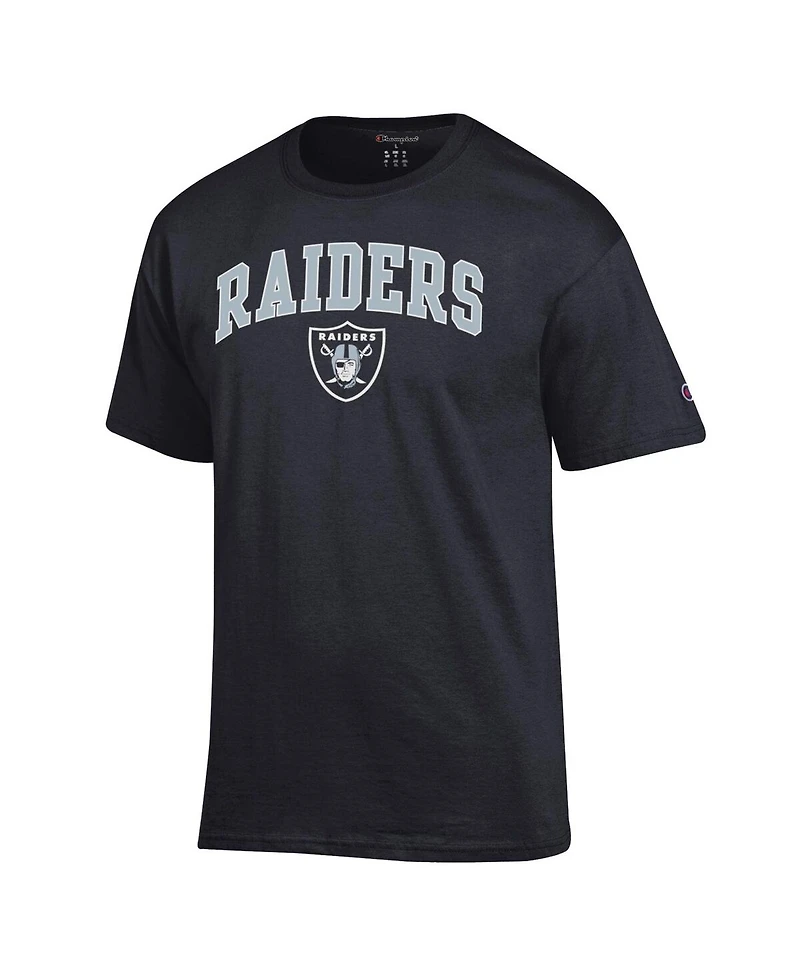 Champion Men's Black Las Vegas Raiders Arch Over Logo T-Shirt