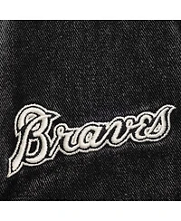 Mitchell & Ness Men's and Women's Cream/Black Atlanta Braves Snow Block Pro Crown Snapback Hat