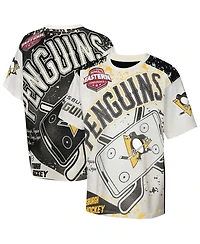 Outerstuff Big Boys and Girls Cream Pittsburgh Penguins Top Player T-Shirt