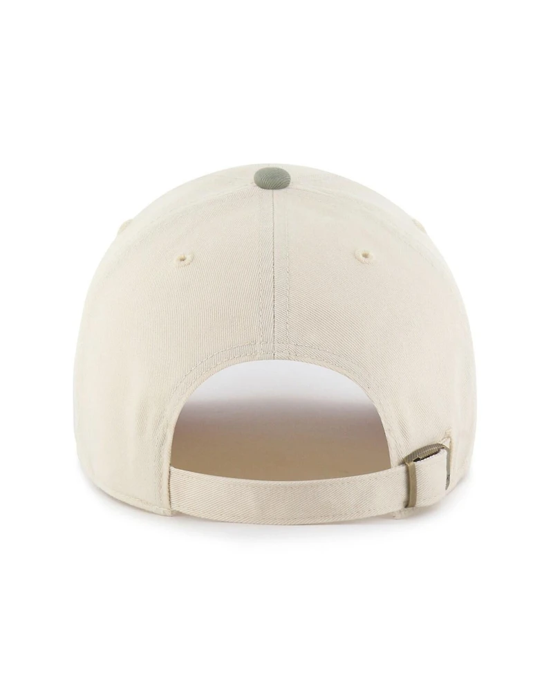 '47 Brand Men's Natural/Olive Houston Astros Two-Tone Fashion Clean Up Adjustable Hat