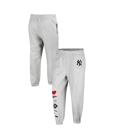 Stoney Clover Lane X '47 Brand Women's Heather Gray New York Yankees Venice Jogger Pants
