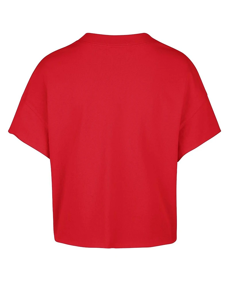 Stoney Clover Lane X '47 Brand Women's Red Philadelphia Phillies Oversized Notch Neck T-Shirt