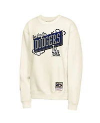 Mitchell & Ness Big Boys and Girls Natural Los Angeles Dodgers Retro Billboard Sweatshirt