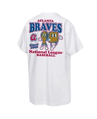 Mitchell & Ness Big Boys and Girls White Atlanta Braves Cooperstown Concession T-Shirt