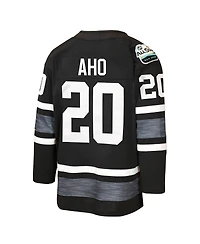 Mitchell & Ness Big Boys and Girls Sebastian Aho Black Carolina Hurricanes 2019 All-Star Game Power Play Jersey
