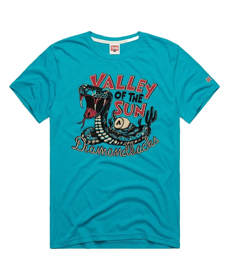 Homage Men's Teal Arizona Diamondbacks Tri-Blend Hyperlocal T-Shirt