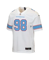 Nike Big Boys and Girls Jeffery Simmons White Tennessee Titans Game Jersey