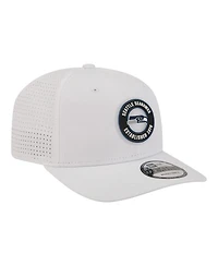 New Era Men's White Seattle Seahawks Coolera 9SEVENTY Adjustable Hat