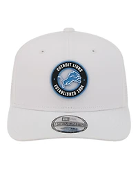 New Era Men's White Detroit Lions Coolera 9SEVENTY Adjustable Hat