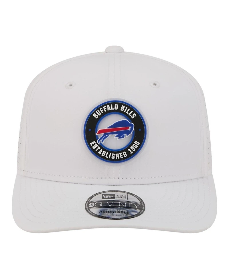New Era Men's White Buffalo Bills Coolera 9SEVENTY Adjustable Hat