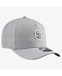 New Era Men's Gray San Diego Padres Micro Logo 9FORTY M-Crown A-Frame Adjustable Hat