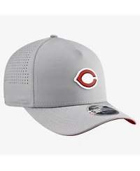 New Era Men's Gray Cincinnati Reds Micro Logo 9FORTY M-Crown A-Frame Adjustable Hat
