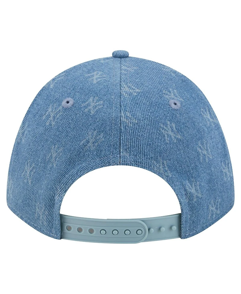 New Era Men's Denim New York Yankees A-Frame 9FORTY Adjustable Hat