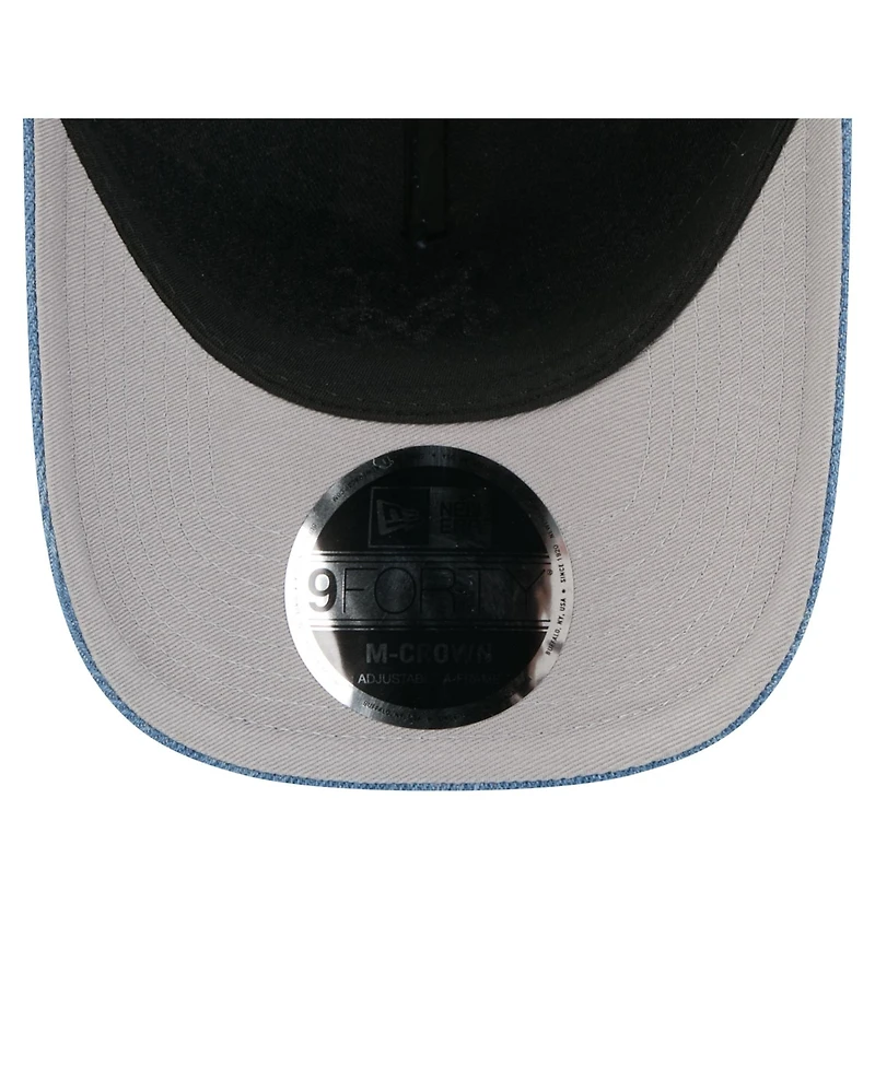 New Era Men's Denim New York Mets A-Frame 9FORTY Adjustable Hat