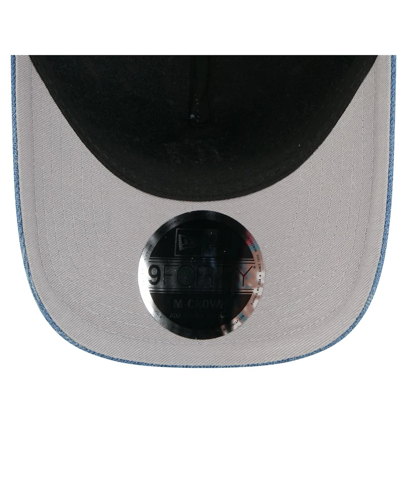 New Era Men's Denim Detroit Tigers A-Frame 9FORTY Adjustable Hat