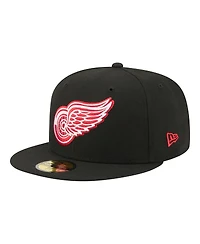 New Era Men's Black Detroit Red Wings Zamboni 59FIFTY Fitted Hat