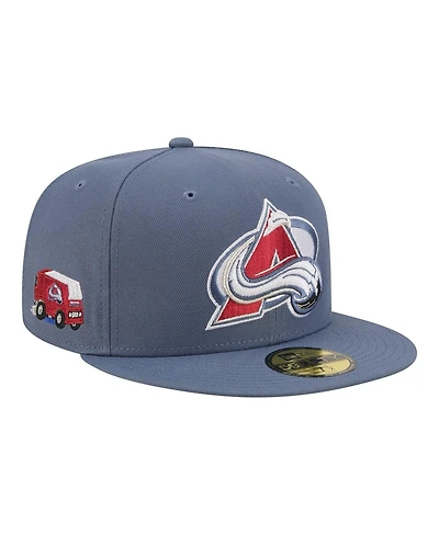 New Era Men's Gray Colorado Avalanche Zamboni 59FIFTY Fitted Hat