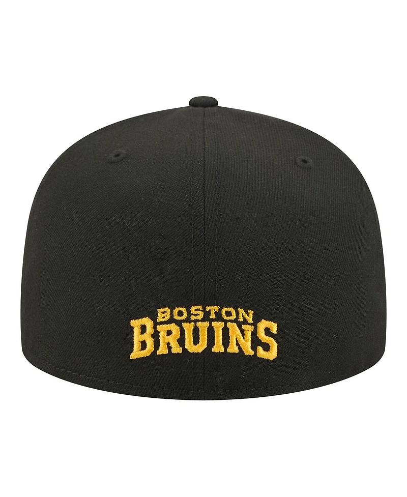 New Era Men's Black Boston Bruins Zamboni 59FIFTY Fitted Hat