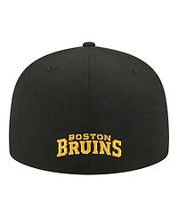 New Era Men's Black Boston Bruins Zamboni 59FIFTY Fitted Hat