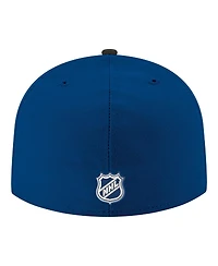 New Era Men's Blue Tampa Bay Lightning Core Logo Two-Tone 59FIFTY Fitted Hat