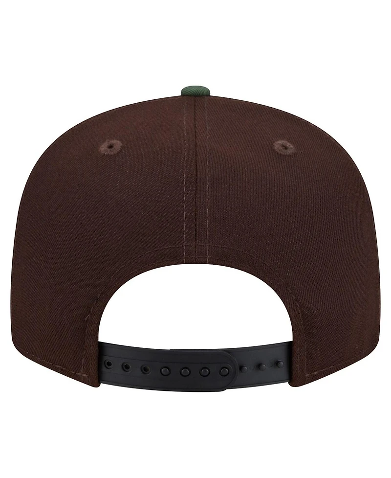 New Era Men's Dark Brown Tampa Bay Buccaneers Burnt Wood Camo 9FIFTY Snapback Hat