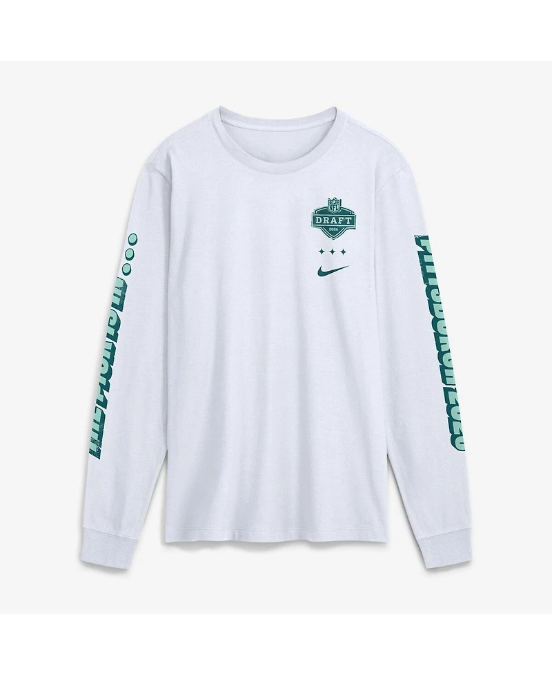 Nike Men's White 2026 Nfl Draft Rookie Long Sleeve T-Shirt