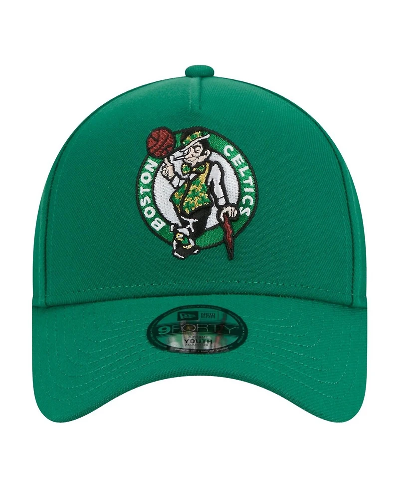 New Era Big Boys and Girls Kelly Green Boston Celtics 9FORTY A-Frame Adjustable Hat