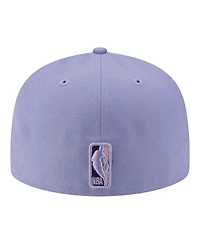 New Era Men's Lavender York Knicks Color Pack 59FIFTY Fitted Hat
