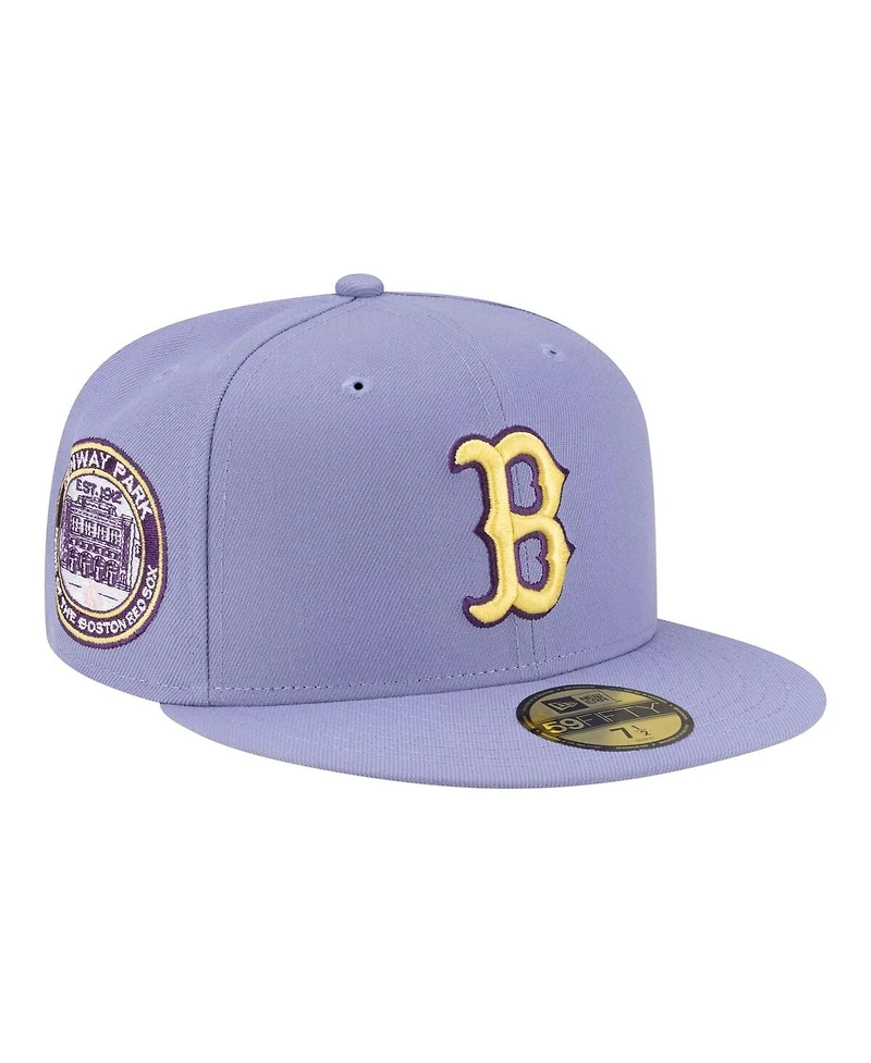 New Era Men's Light Purple Boston Red Sox Lavender Bloom 59FIFTY Fitted Hat