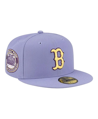 New Era Men's Light Purple Boston Red Sox Lavender Bloom 59FIFTY Fitted Hat