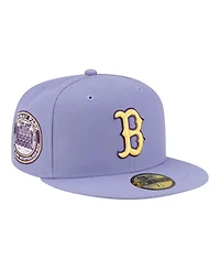 New Era Men's Light Purple Boston Red Sox Lavender Bloom 59FIFTY Fitted Hat