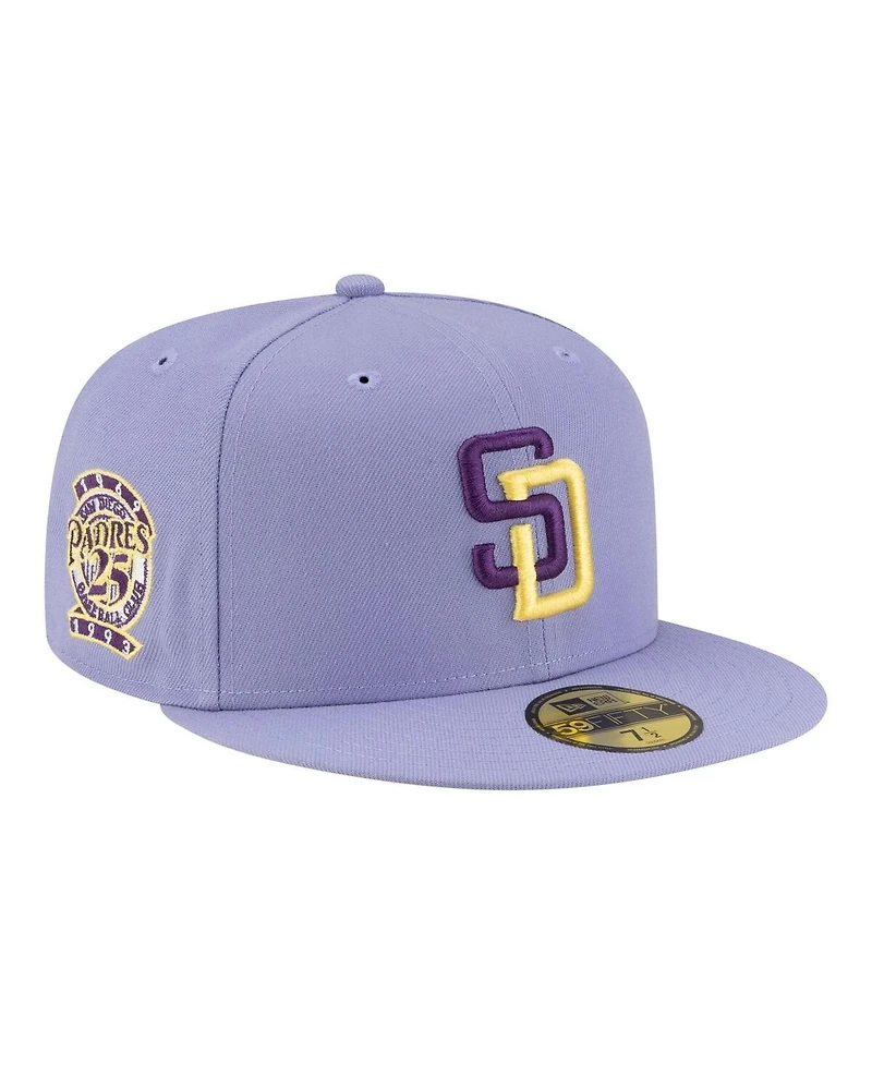 New Era Men's Light Purple San Diego Padres Lavender Bloom 59FIFTY Fitted Hat