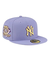 New Era Men's Light Purple York Yankees Lavender Bloom 59FIFTY Fitted Hat