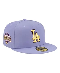 New Era Men's Light Purple Los Angeles Dodgers Lavender Bloom 59FIFTY Fitted Hat