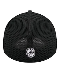 New Era Men's Black San Jose Sharks Logo 39THIRTY Flex Hat