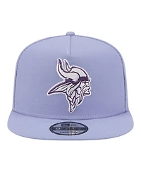 New Era Men's Lavender Minnesota Vikings Bloom A-Frame 9FIFTY Snapback Hat
