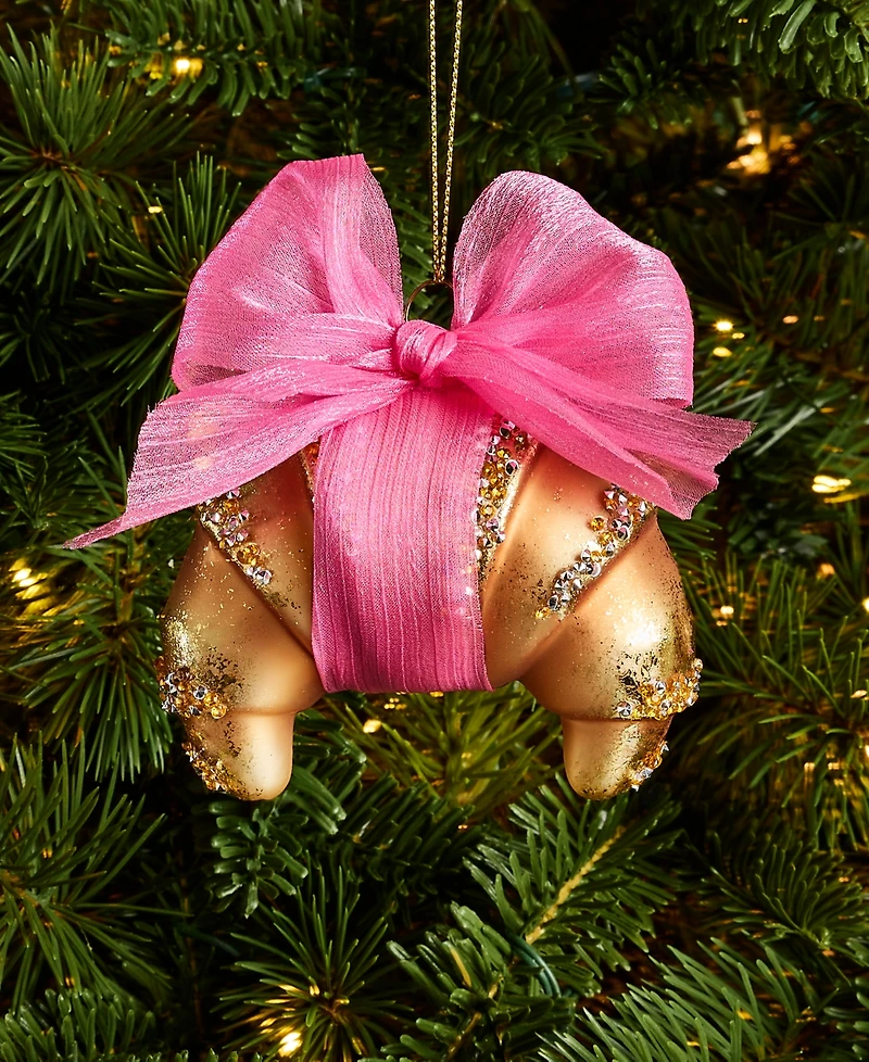 Holiday Lane Foodie & Spirits Croissant with Bow Ornament, Macy's Exclusive