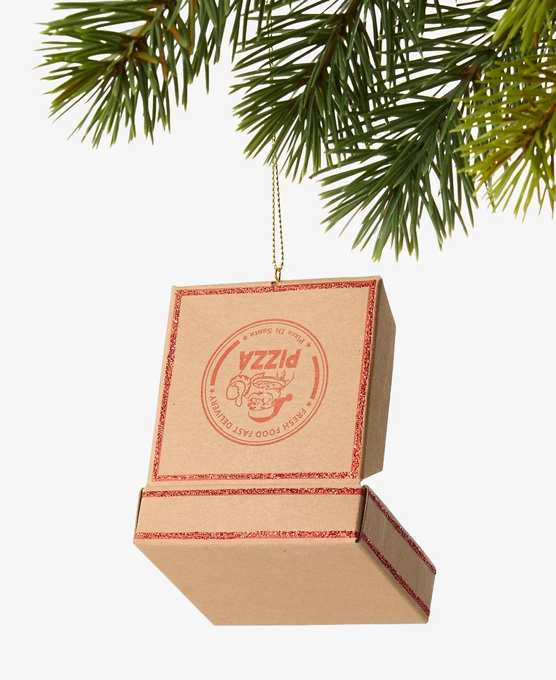 Holiday Lane Foodie & Spirits Pizza Box Ornament, Macy's Exclusive