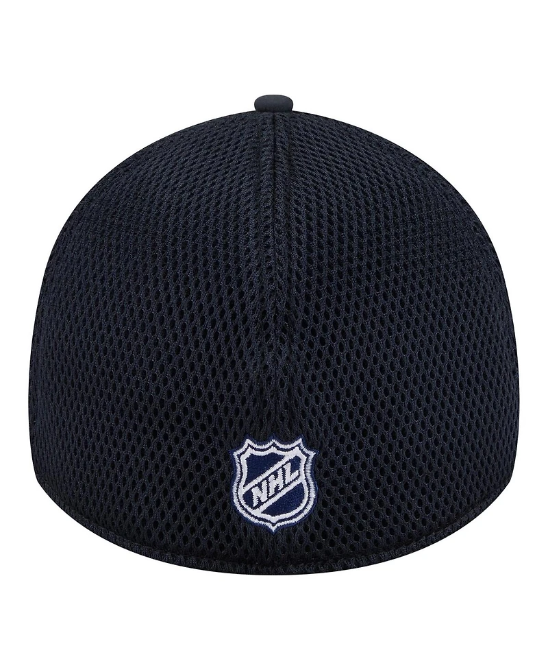New Era Men's Navy Florida Panthers Logo 39THIRTY Flex Hat