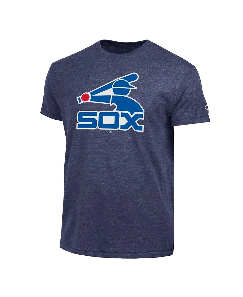 Champion Men's Navy Chicago White Sox Cooperstown Logo Tri-Blend T-Shirt