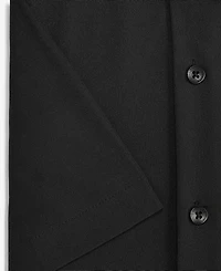 Suslo Couture Men's Slim-Fit Four-Way Stretch Solid Short-Sleeve Dress Shirt
