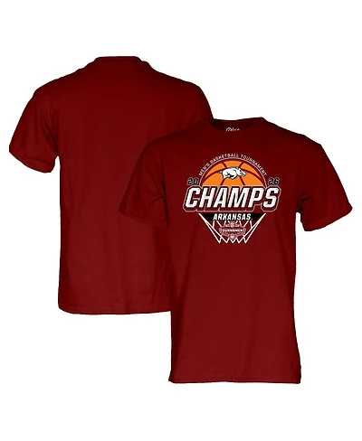 Blue 84 Men's and Women's Cardinal Arkansas Razorbacks 2026 Sec Basketball Tournament Champions Locker Room T-Shirt