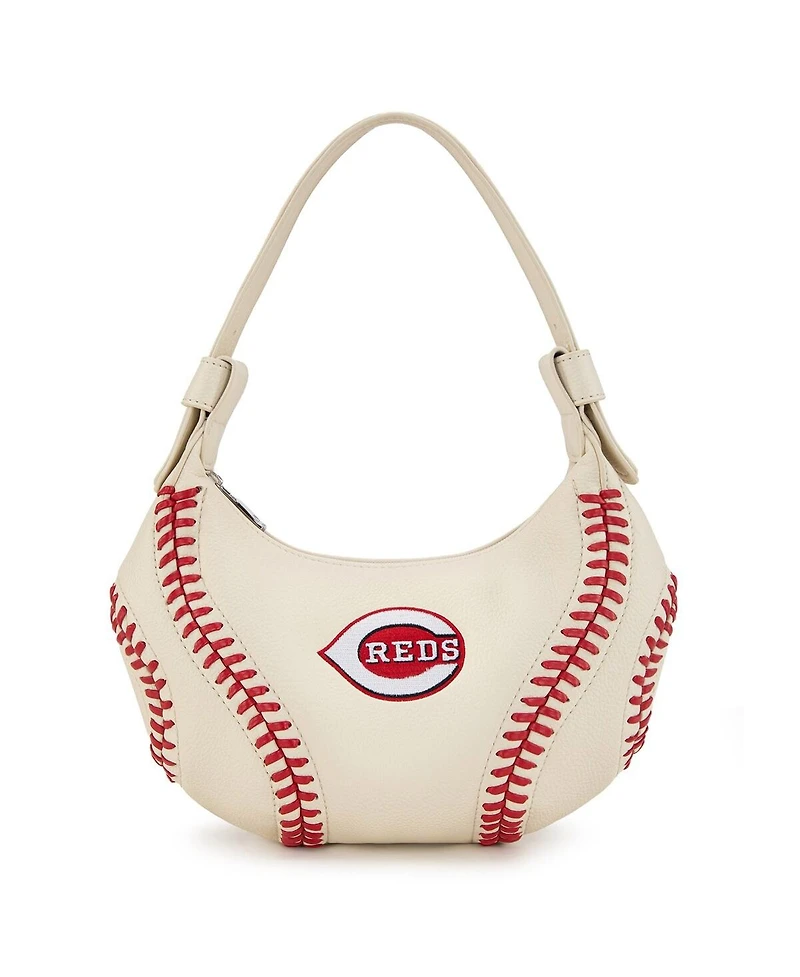 Montana West Cincinnati Reds Shoulder Hobo Bag