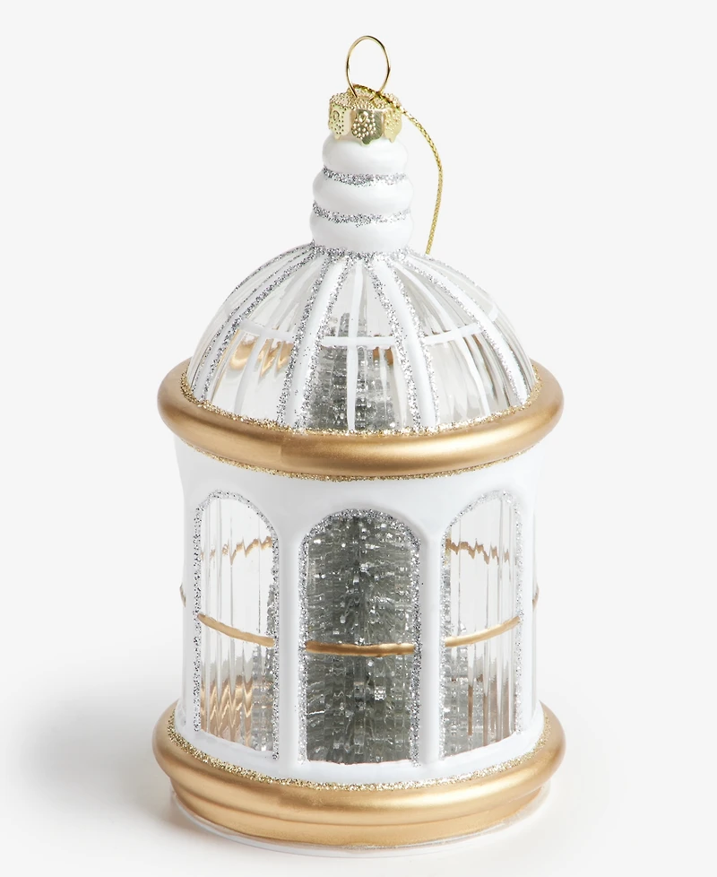 Holiday Lane Gilded Glamour Birdcage Ornament, Macy's Exclusive