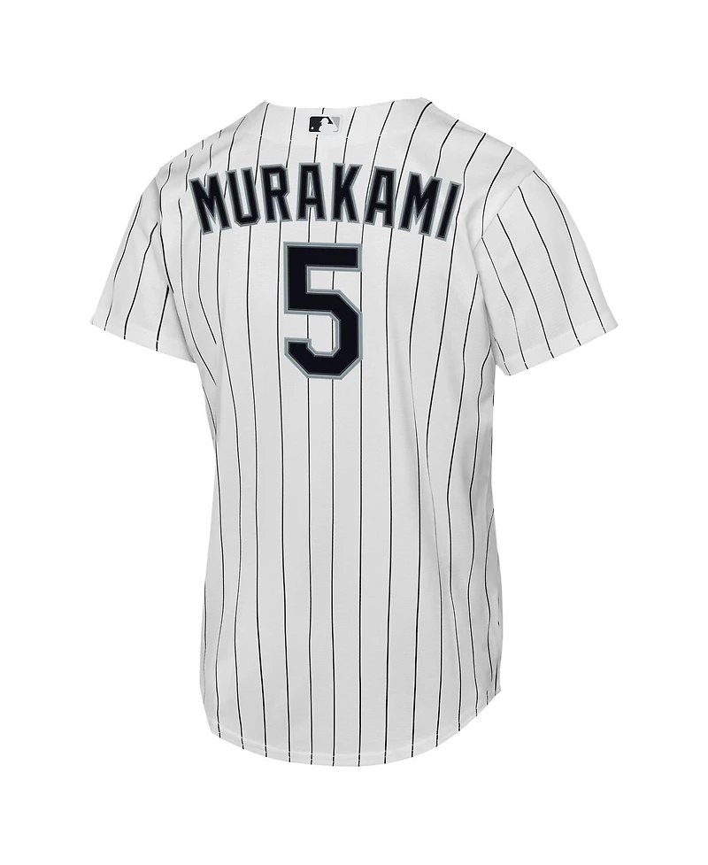 Nike Big Boys and Girls Munetaka Murakami White Chicago Sox Home Replica Jersey