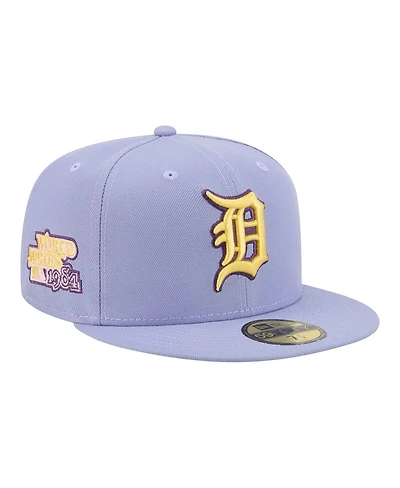 New Era Men's Light Purple Detroit Tigers Lavender Bloom 59FIFTY Fitted Hat